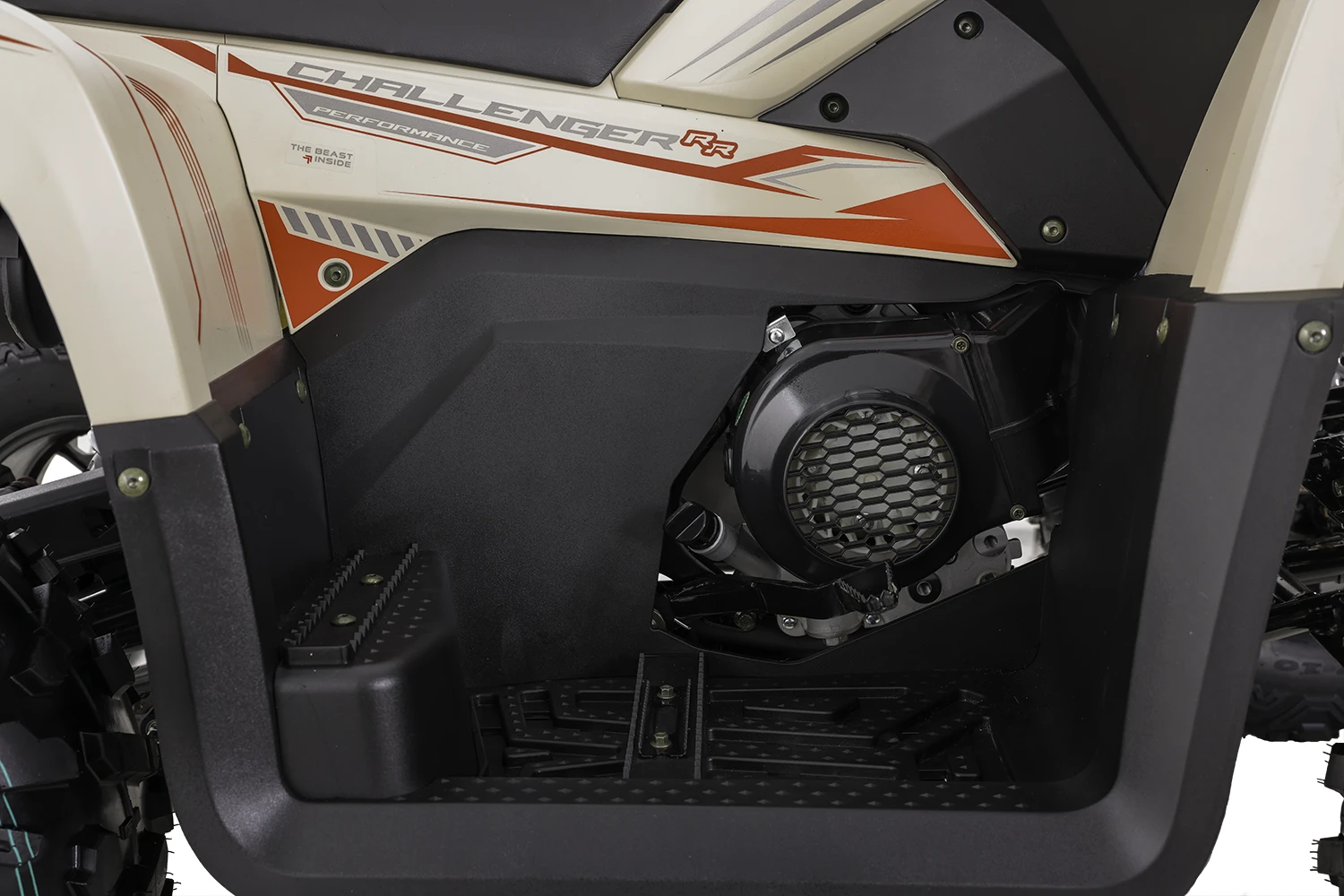 ATV Asix Challenger T3B 250cc, roti 10 inch, 1+1 viteze, cu injectie, culoare crem/rosu [23]