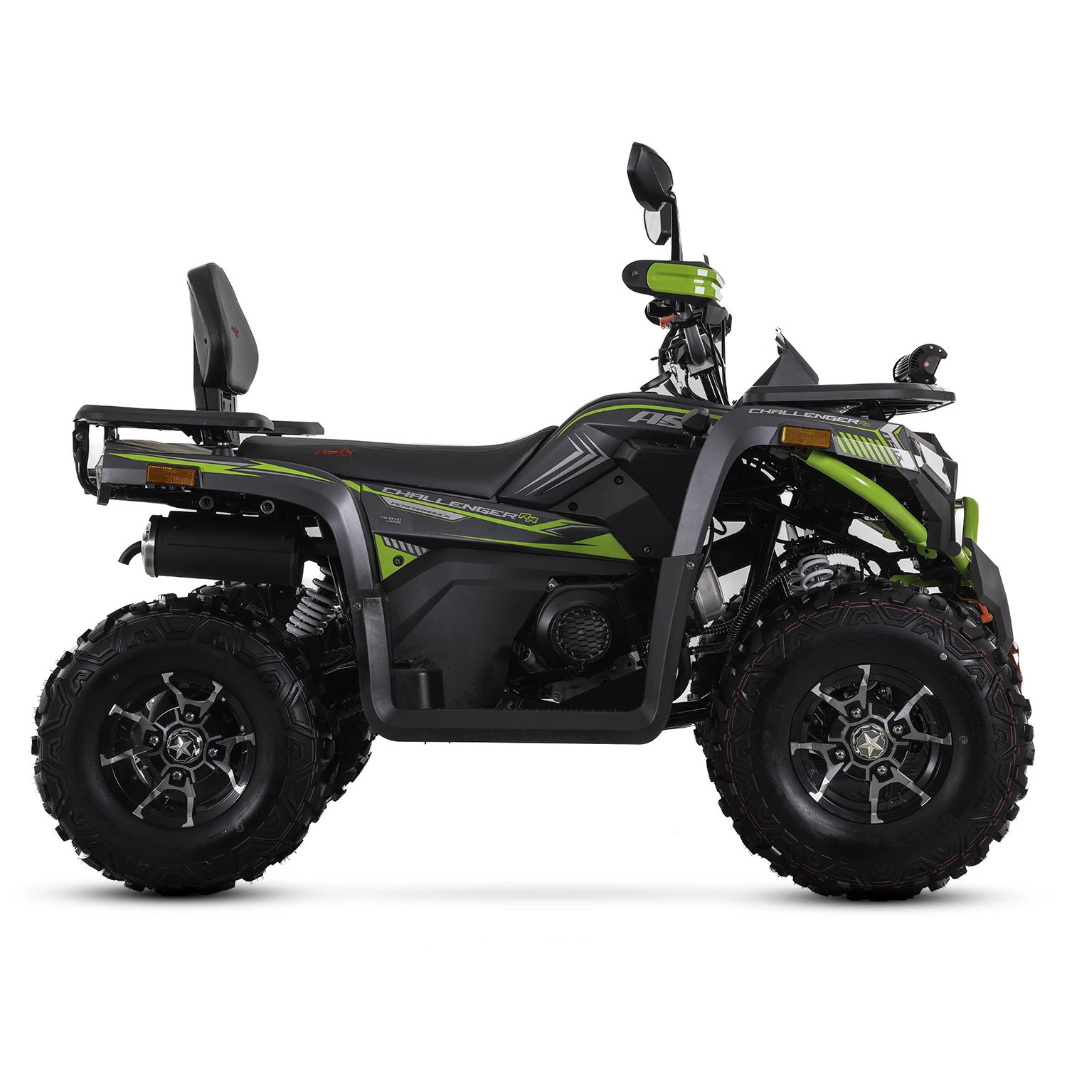 ATV Asix Challenger T3B 250cc, roti 10 inch, 1+1 viteze, cu injectie, culoare negru/verde [5]