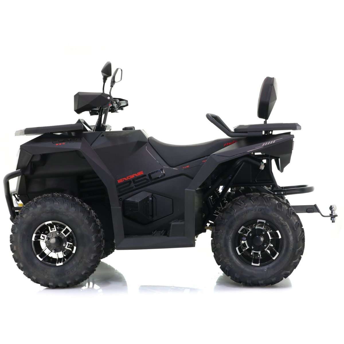 ATV Asix Cyber T3B 250cc, roti 10 inch, jante din aluminiu, 1+1 viteze, cu servodirectie, culoare negru [4]