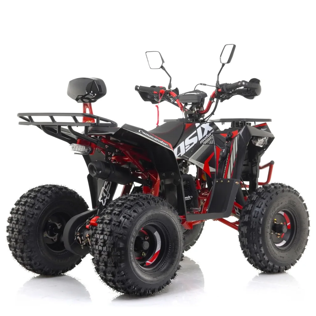 ATV Asix Comander 125cc, roti 8", 1+1 viteze, culoare negru/rosu [5]