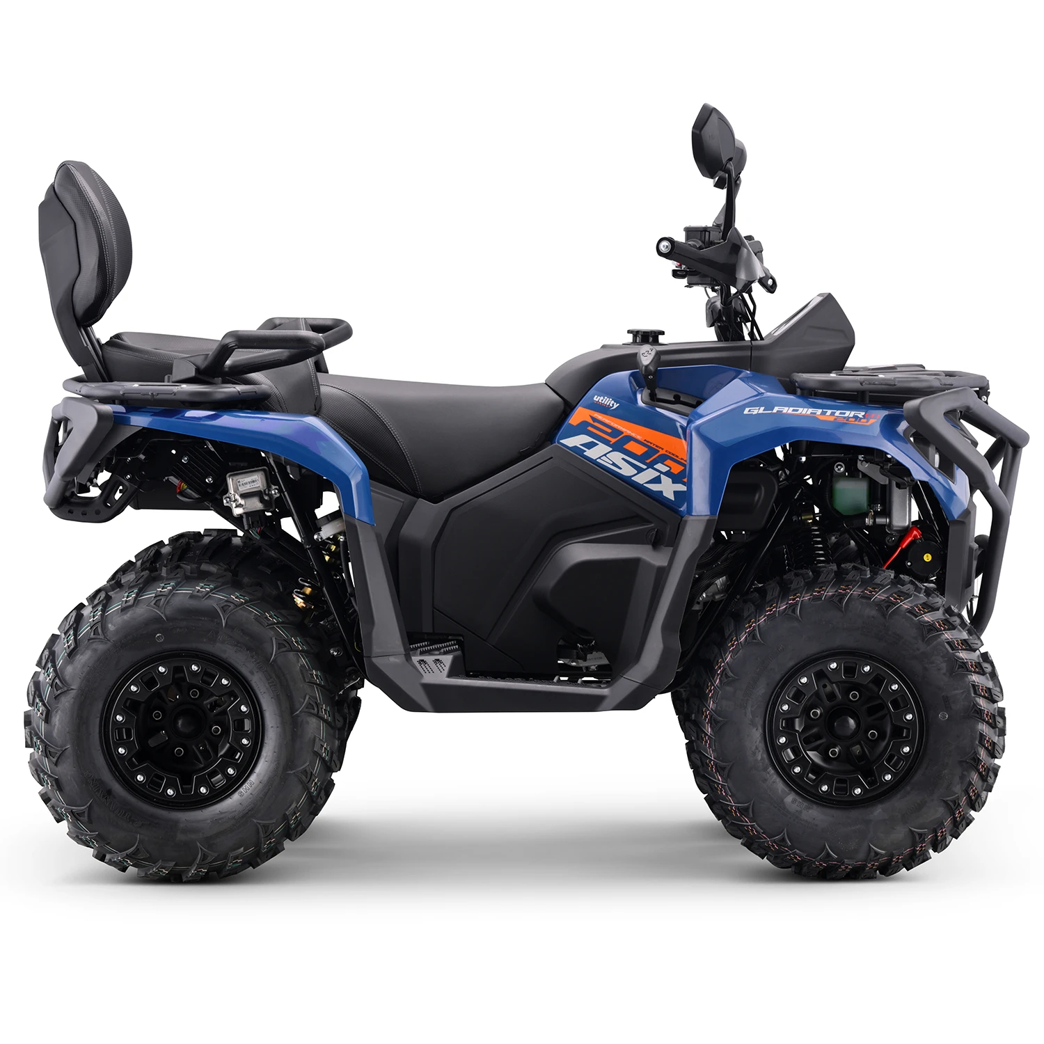 ATV Asix Gladiator T3B 200cc EFI , roti 10inch, 1+1 viteze, albastru-portocaliu [1]