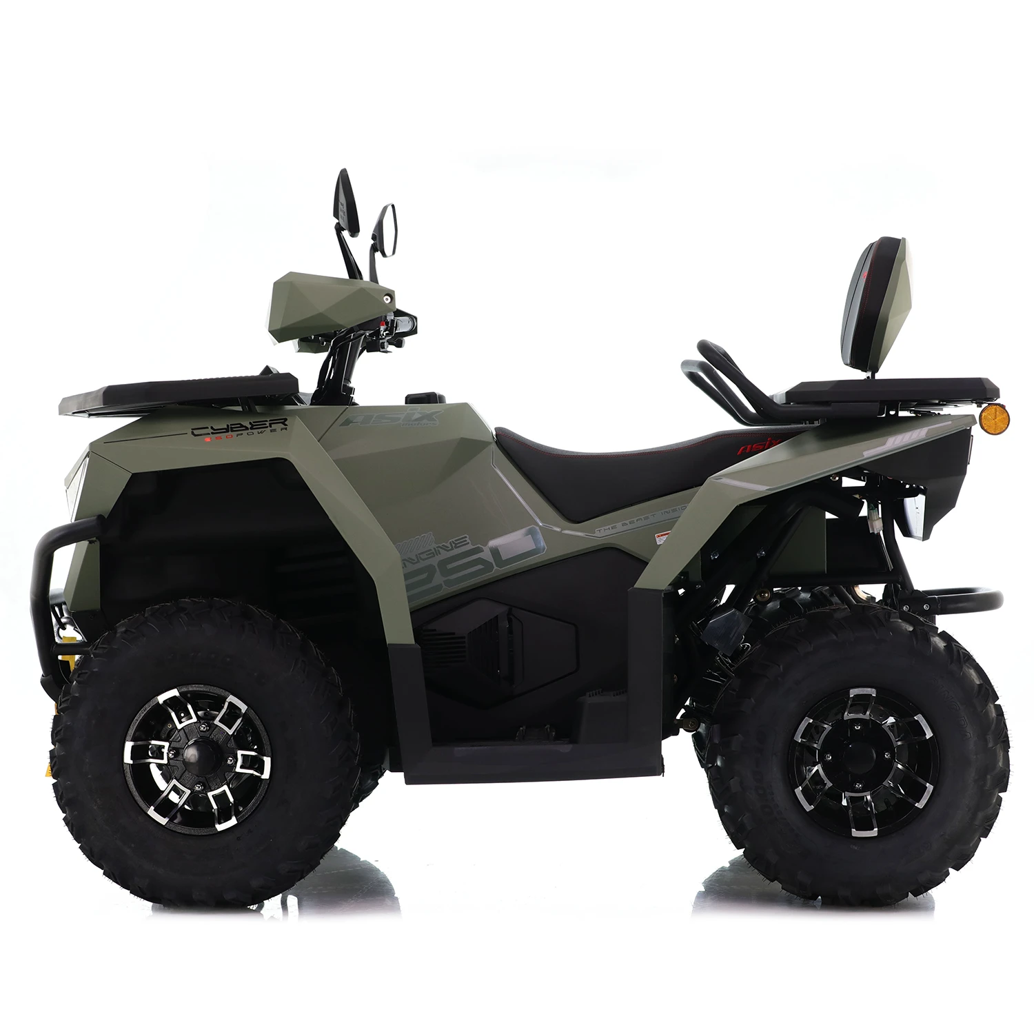 ATV Asix Cyber T3B 250cc, roti 10 inch, jante din aluminiu, 1+1 viteze, cu servodirectie, culoare verde [1]