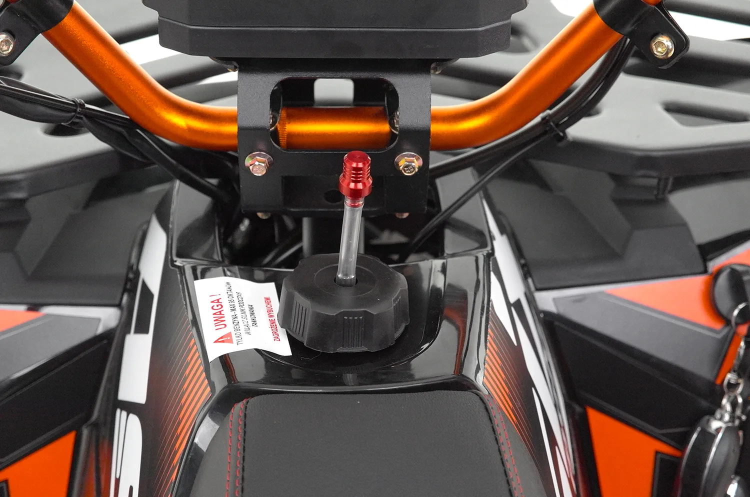 ATV Asix Comander 125cc, roti 8", 1+1 viteze, culoare negru/rosu [16]