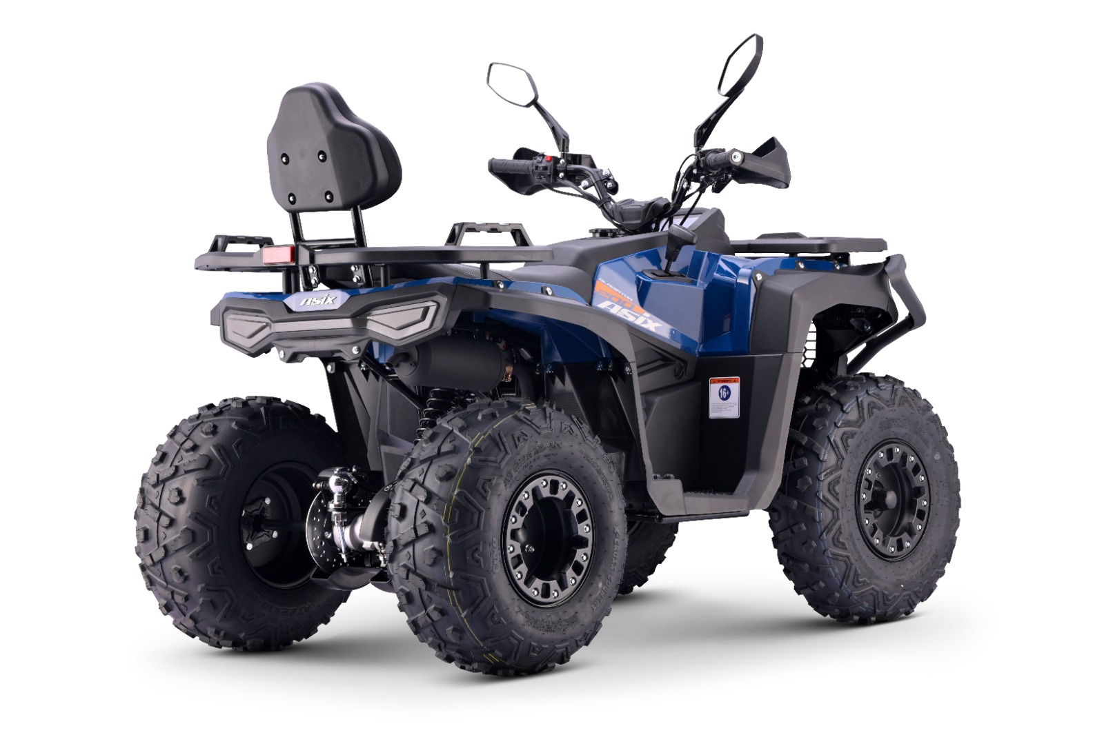 ATV Asix Gladiator 200cc, roti 10inch, 1+1 viteze, albastru-portocaliu [4]