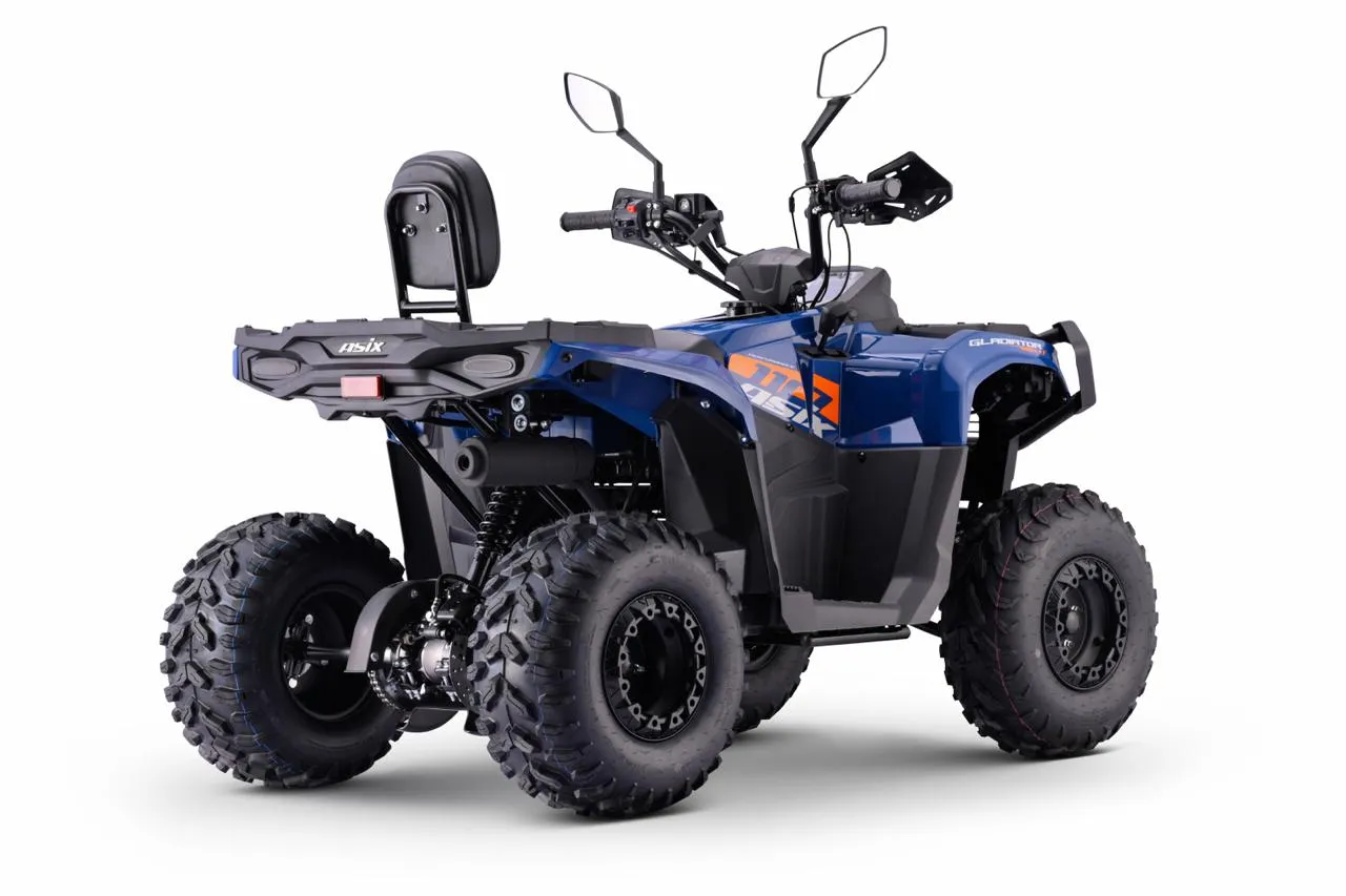 Atv Asix Gladiator 110cc,roti 8 inch,1+1vit,albastru-portocaliu [2]
