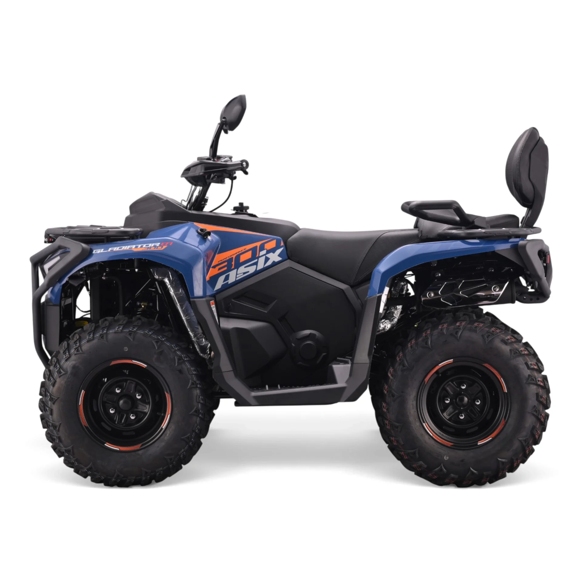 ATV Asix Gladiator 300cc, T3B,roti 12inch, 2+1 Viteze, albastru/portocaliu [5]