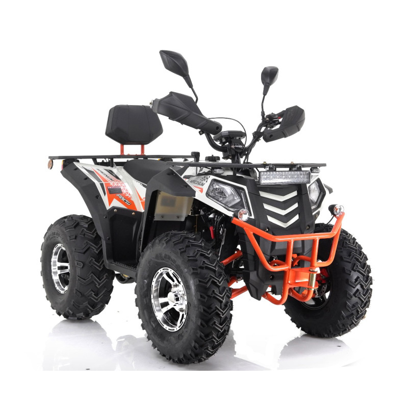 ATV Asix Magnum EEC 200cc, roti 10 inch, 1+1 viteze, inregistrabil T3B, culoare alb/portocaliu [5]