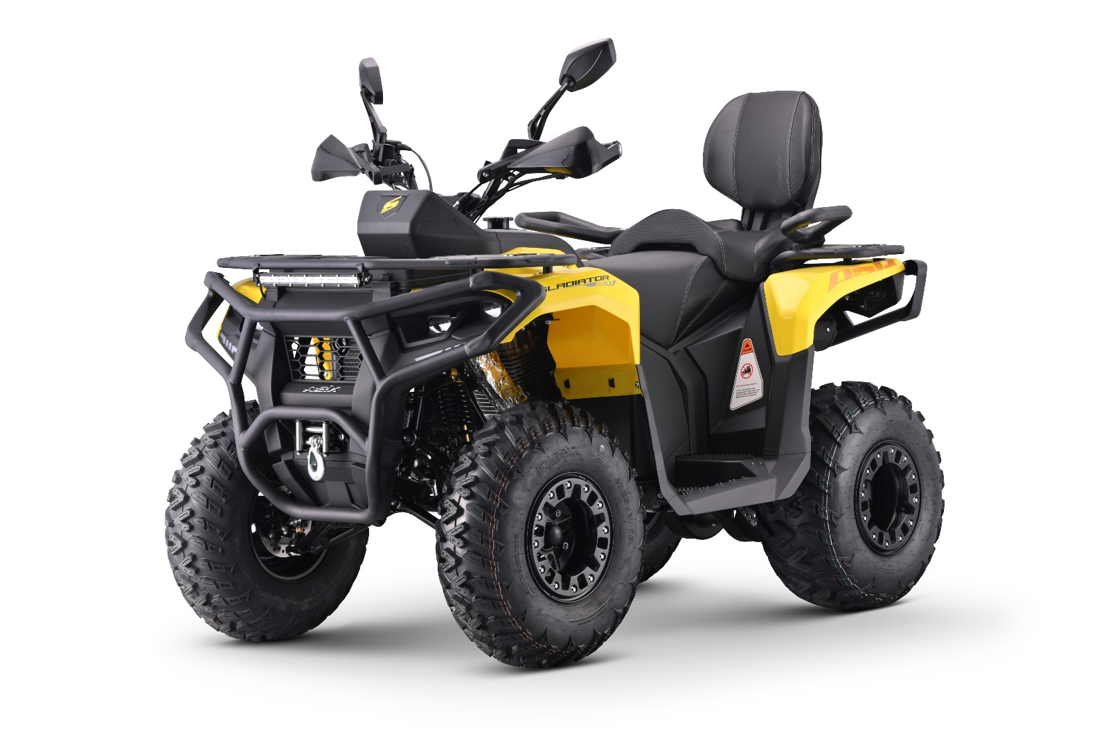 ATV Asix Gladiator RS, 200cc, roti 10 inch,1+1 viteze, injectie si racire apa, culoare galben/gri [6]