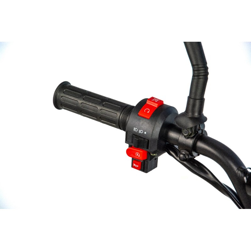 Atv copii XTR 001 big foot, roti 7 inch, 110cc, 4 timpi, 1+1, culoare negru/rosu [9]