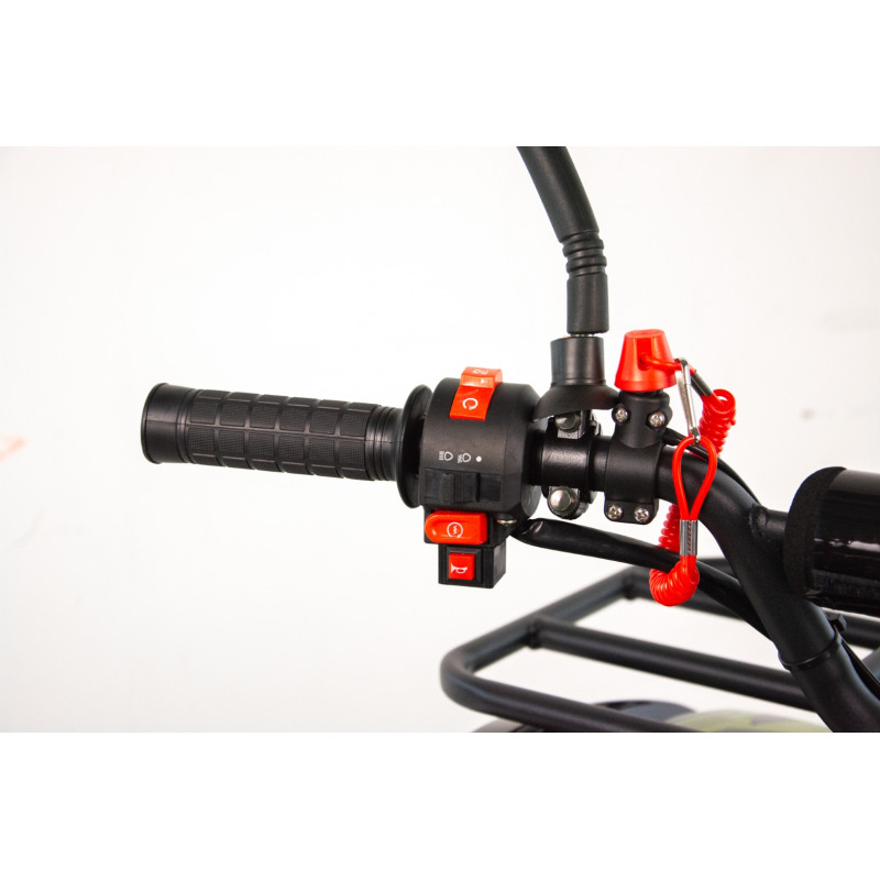Atv copii XTR 006 Phyton, roti 7 inch, 110cc, 4 timpi, 1+1, pornire electrica, culoare negru/albastru [8]