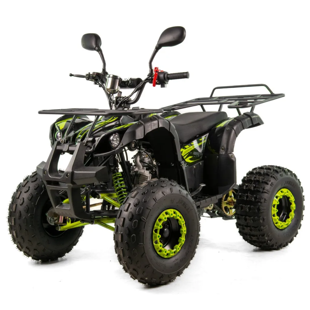 Atv copii XTR 006 Phyton, roti 8 inch, 110cc, 4 timpi, 1+1, pornire electrica, culoare gri/lime [2]