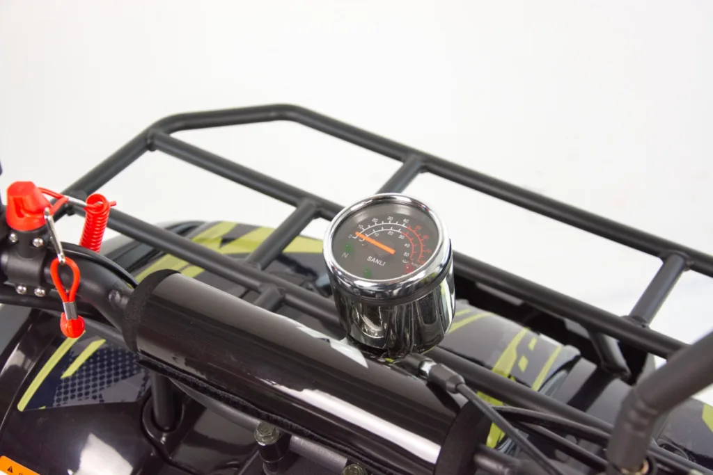 Atv copii XTR 006 Phyton, roti 8 inch, 110cc, 4 timpi, 1+1, pornire electrica, culoare gri/lime [8]