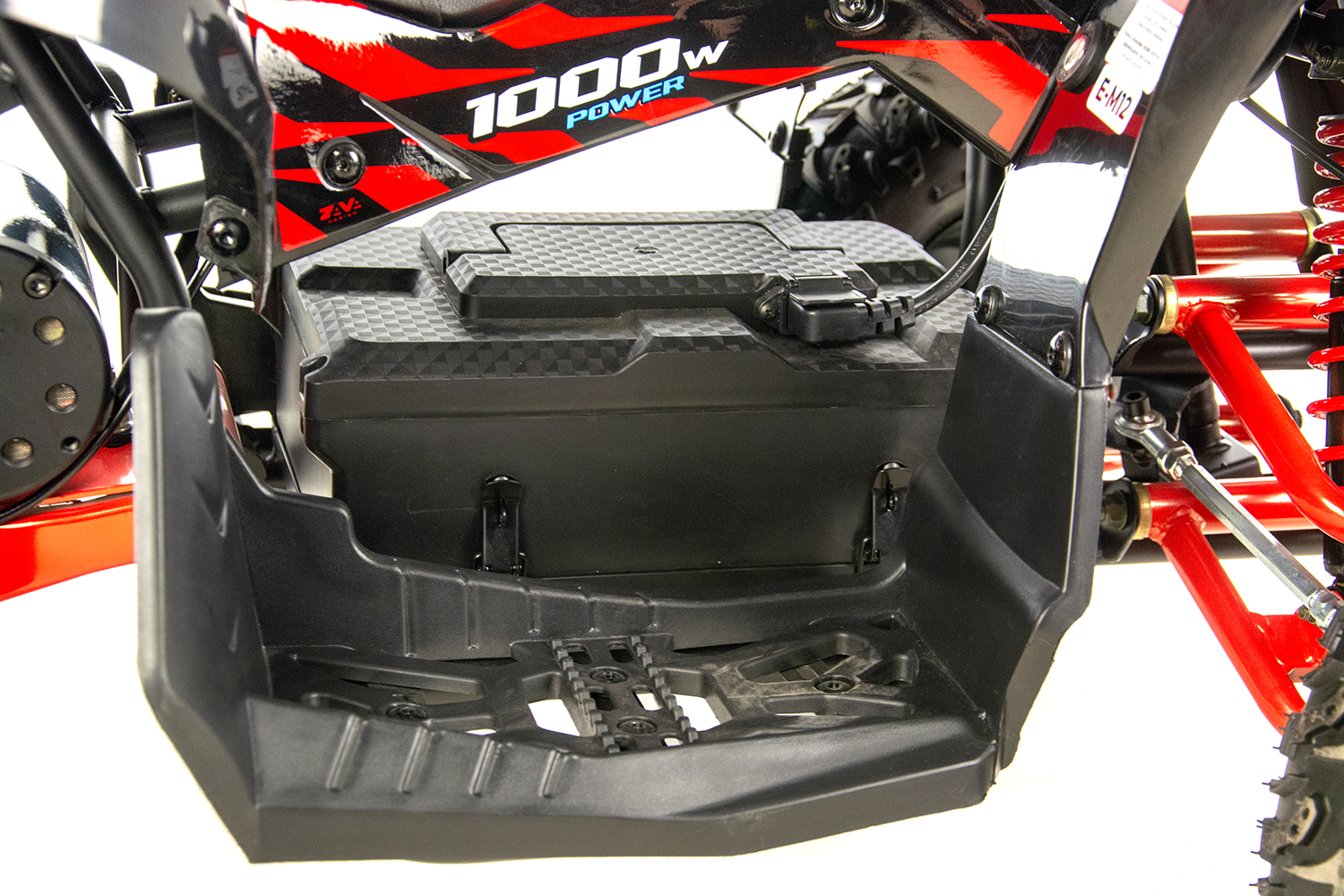 Atv electric copii XTR E-M12-6S 1000W, culoare negru/rosu [8]