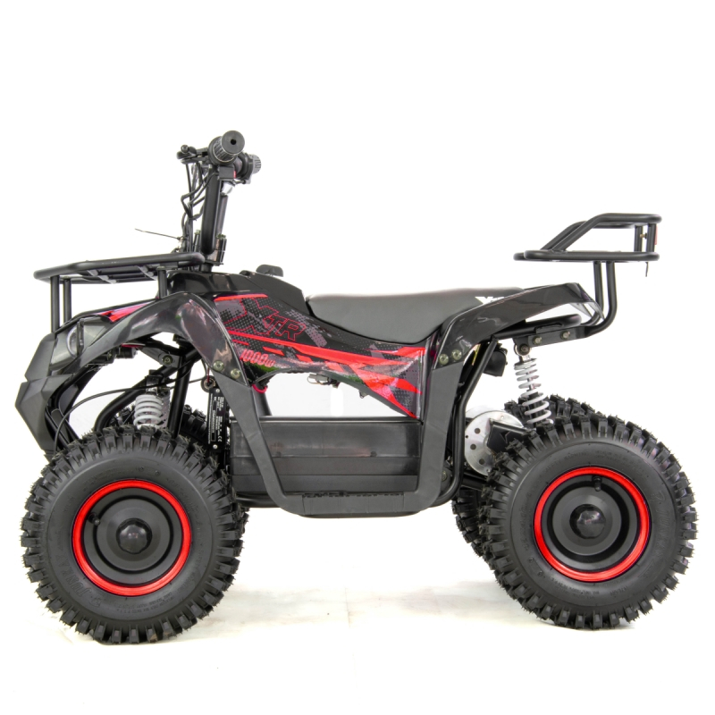 Atv electric copii XTR E-M9 1000W, culoare negru/rosu [1]