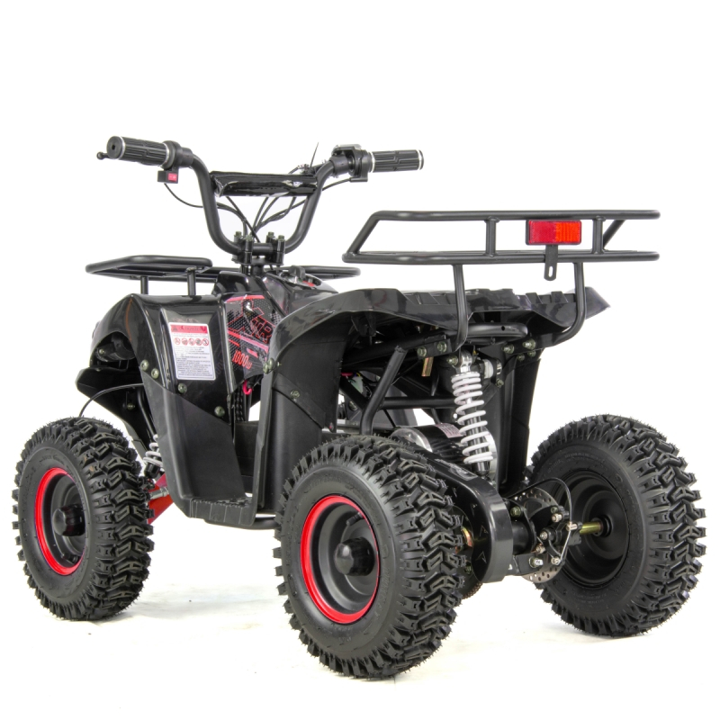 Atv electric copii XTR E-M9 1000W, culoare negru/rosu [2]