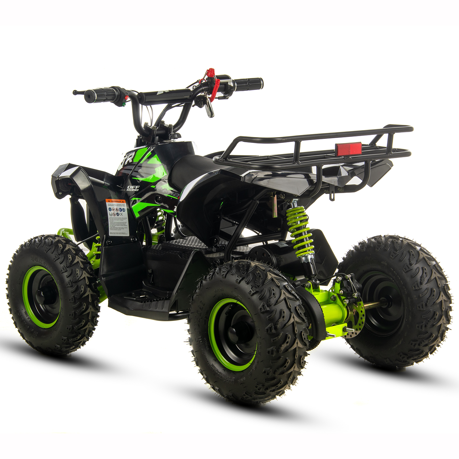 Atv electric copii XTR E-M12-6S 1000W, culoare negru/verde [4]