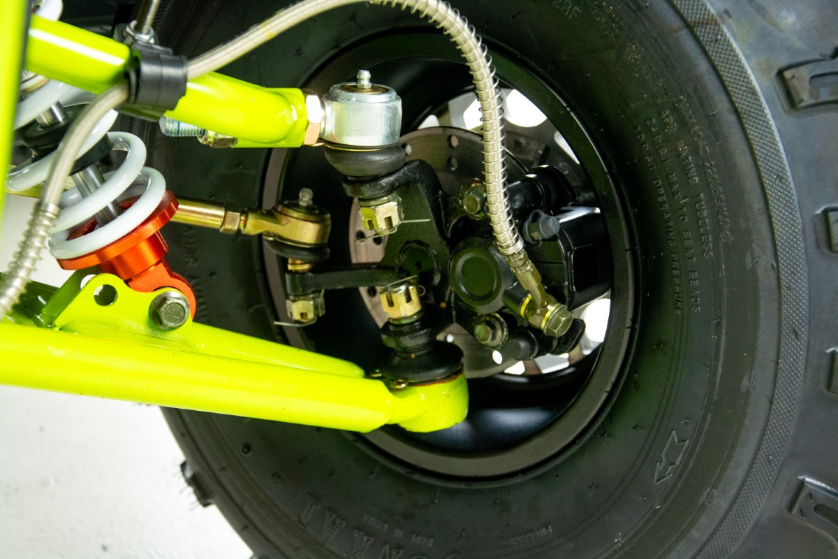 ATV XTR Pro Farmer 019 X1, 150cc, roti 8", 3+1 viteze, jante din aluminiu, negru-lime [19]