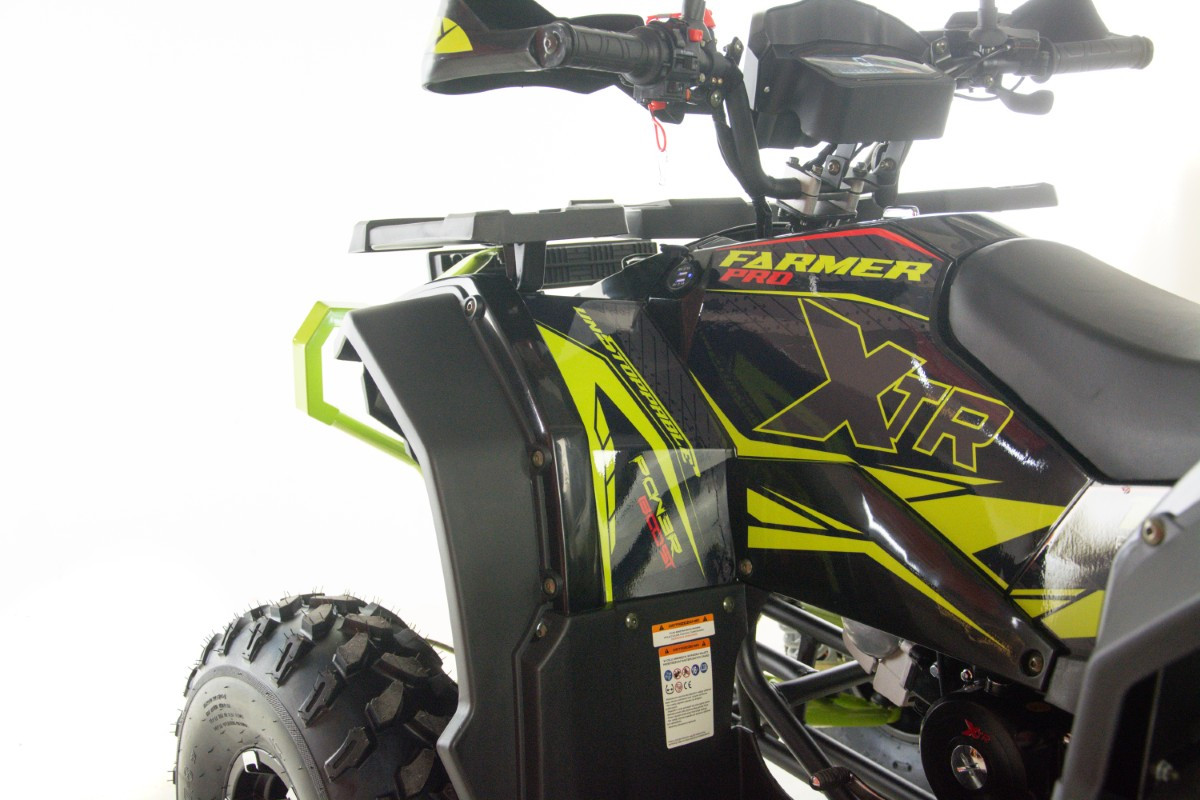 ATV XTR Pro Farmer 019 X1, 150cc, roti 8", 3+1 viteze, jante din aluminiu, gri-lime [11]