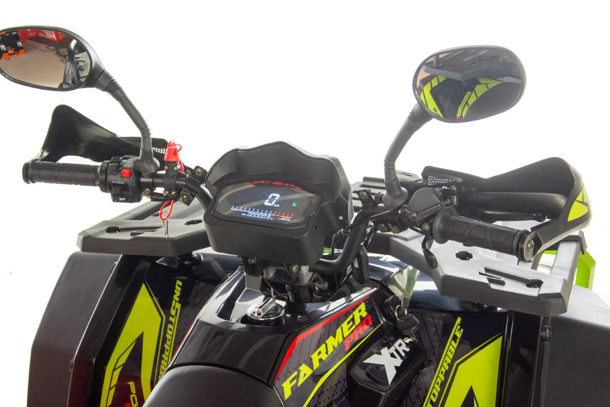 ATV XTR Pro Farmer 019 X1, 150cc, roti 8", 3+1 viteze, jante din aluminiu, gri-lime [22]