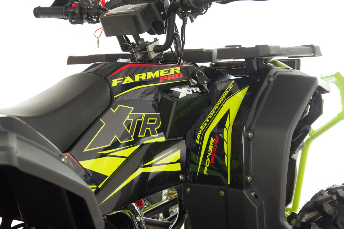 ATV XTR Pro Farmer 019 X1, 150cc, roti 8", 3+1 viteze, jante din aluminiu, gri-lime [24]