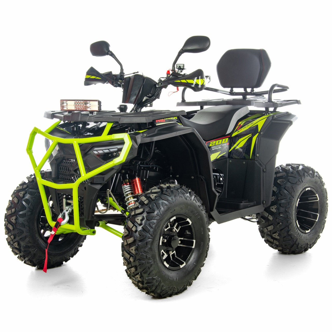 ATV XTR Pro Farmer X1 019, roti 10 inch, 200cc, 1+1 viteze, jante de aluminu, culoare negru/verde [22]