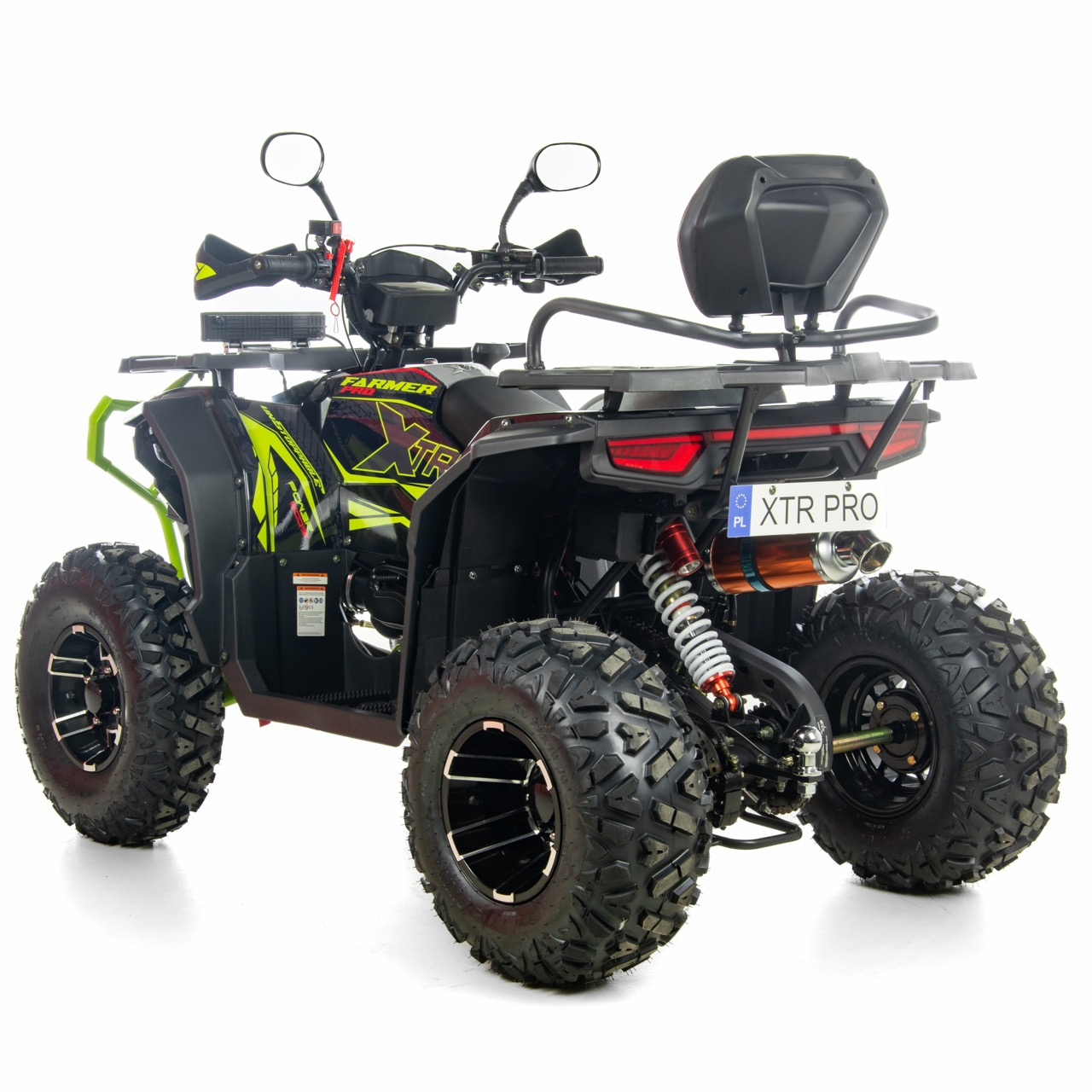 ATV XTR Pro Farmer X1 019, roti 10 inch, 200cc, 1+1 viteze, jante de aluminu, culoare negru/verde [1]