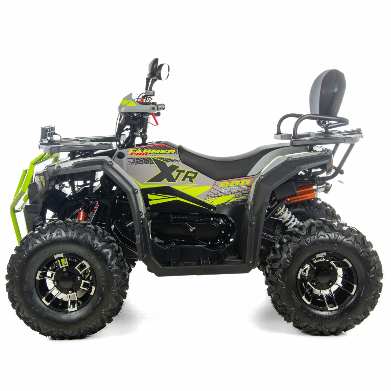 ATV XTR Pro Farmer X1 019, roti 10 inch, 200cc, 1+1 viteze, jante de aluminu, culoare gri/verde [3]