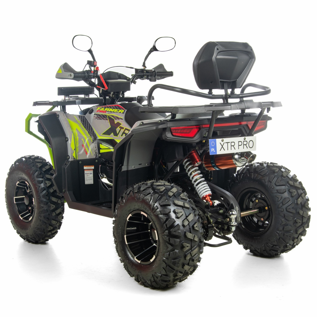 ATV XTR Pro Farmer X1 019, roti 10 inch, 200cc, 1+1 viteze, jante de aluminu, culoare gri/verde [2]