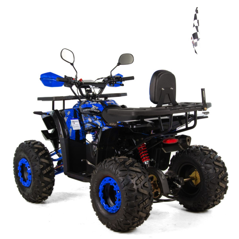 ATV XTR Pro FireShot 002, roti 8 inch, 125cc, 3+1 viteze, culoare negru/albastru [2]