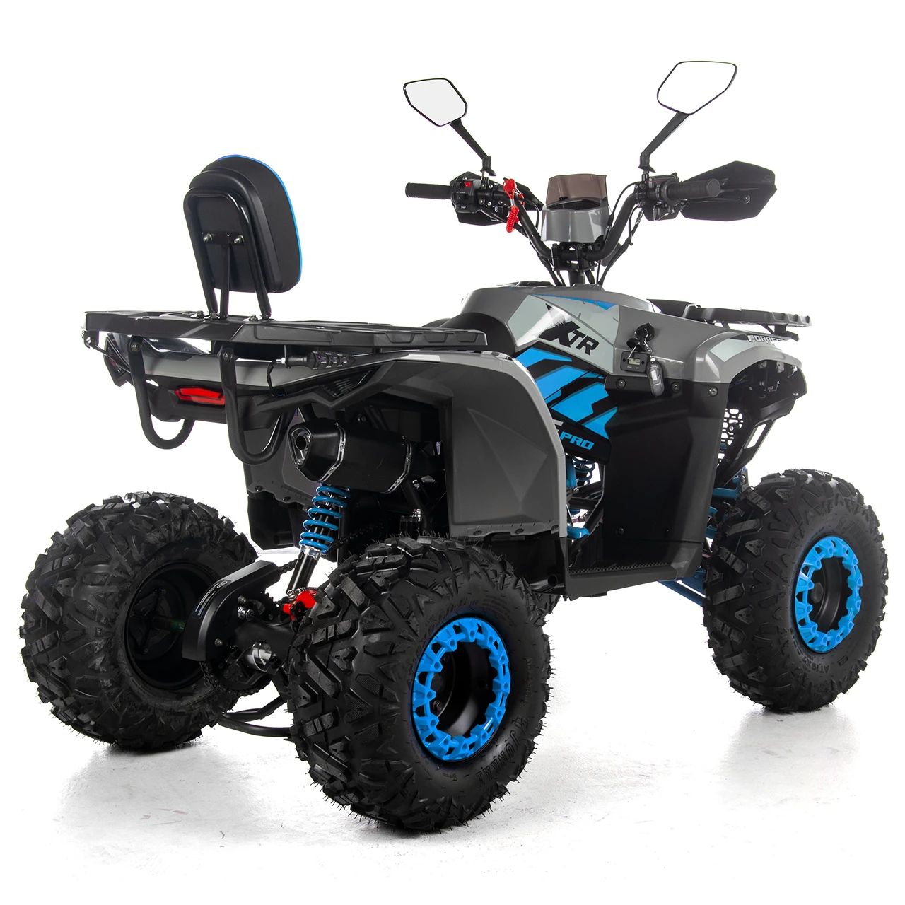 ATV XTR Pro Forest 125cc, 8 inch, Semi-Automat 3+1, Pornire Electrica, Gri-Albastru [2]