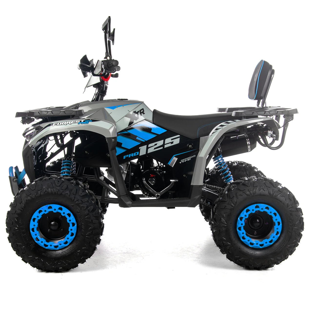 ATV XTR Pro Forest 125cc, 8 inch, Semi-Automat 3+1, Pornire Electrica, Gri-Albastru [4]