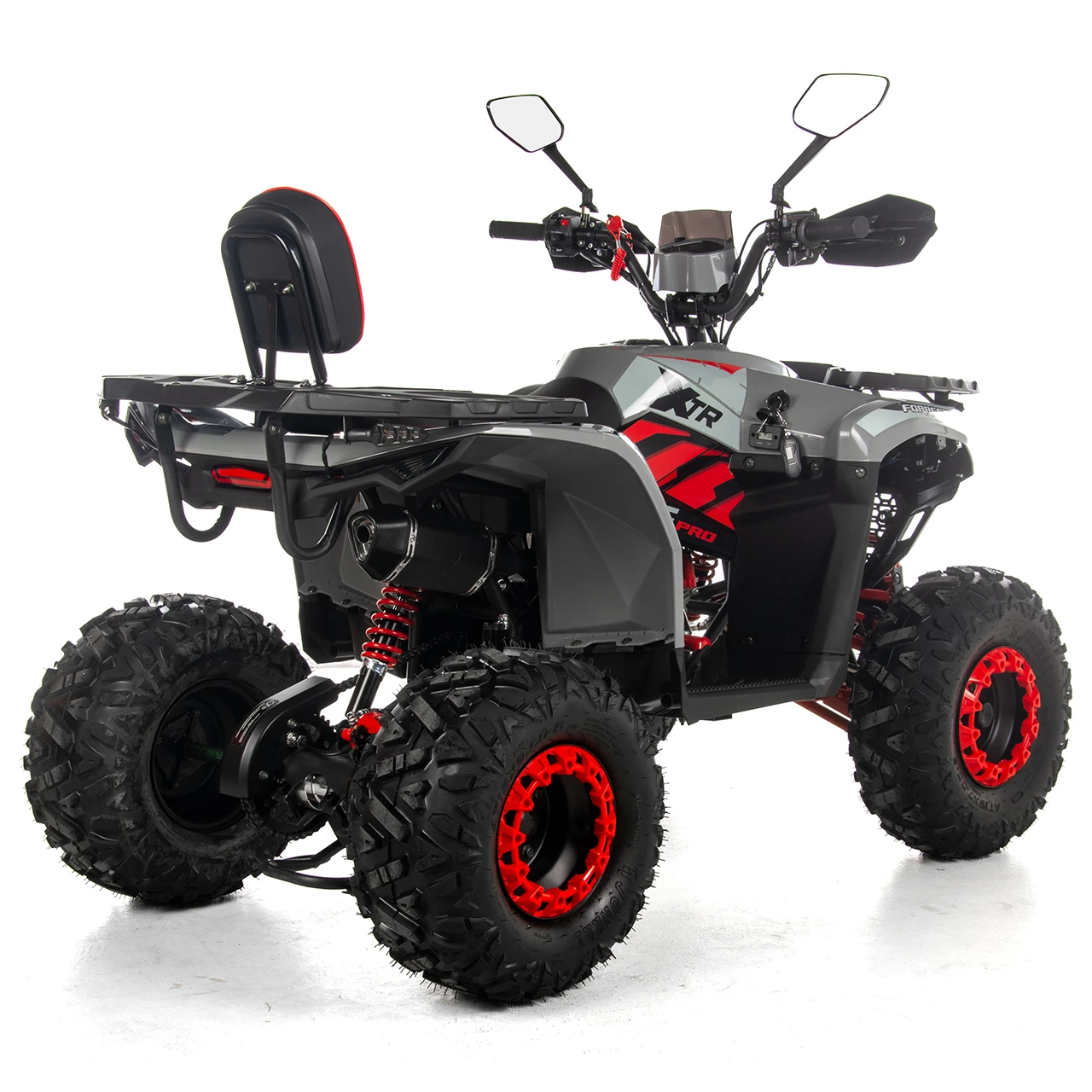 ATV XTR Pro Forest 125cc, 8 inch, Semi-Automat 3+1, Pornire Electrica, Gri-Rosu [4]