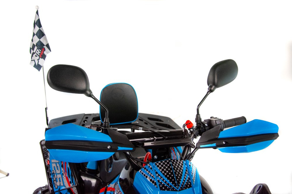 ATV XTR Varia Pro Bombardier 008/8, roti 8 inch, 125 cc, 1+1 viteze, culoare negru/albastru [8]