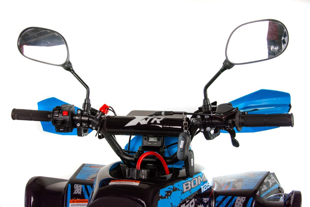 ATV XTR Varia Pro Bombardier 008/8, roti 8 inch, 125 cc, 1+1 viteze, culoare negru/rosu [10]