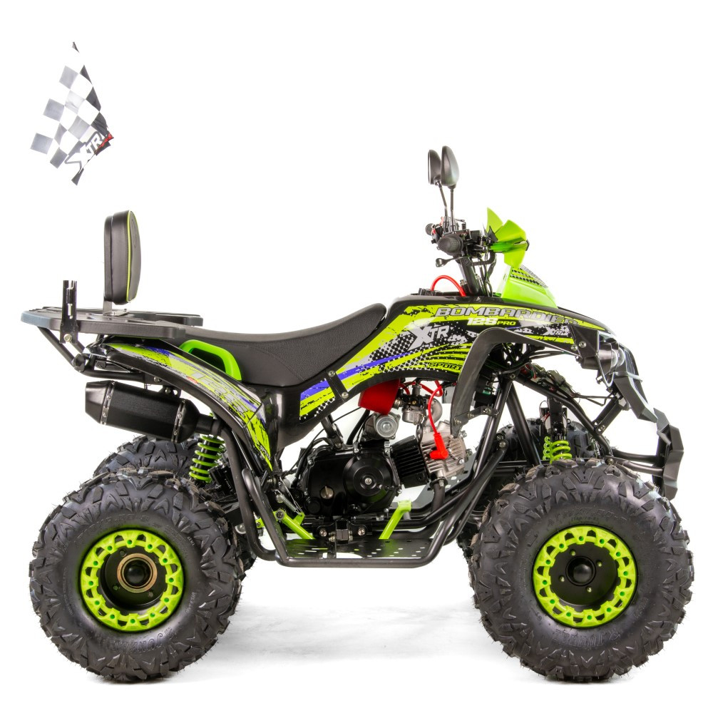 ATV XTR Varia Pro Bombardier 008/8, roti 8 inch, 125 cc, 1+1 viteze, culoare negru/lime [3]