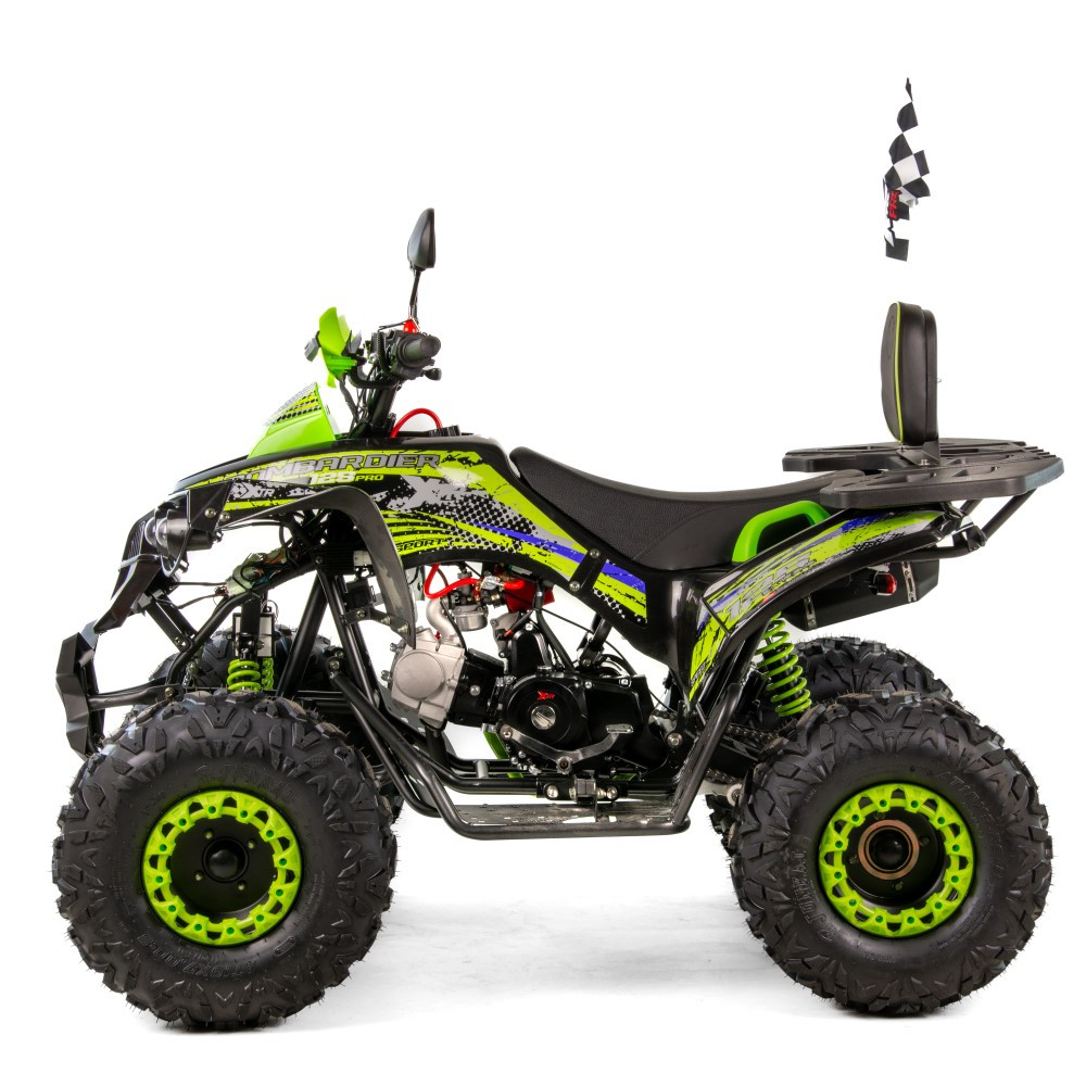 ATV XTR Varia Pro Bombardier 008/8, roti 8 inch, 125 cc, 1+1 viteze, culoare negru/lime [6]