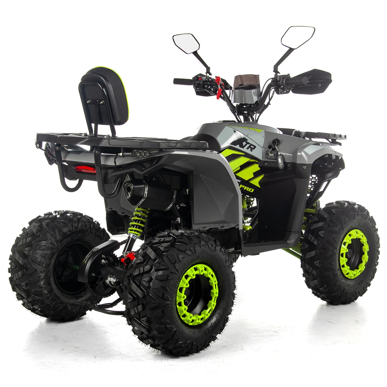 ATV XTR Pro Forest 125cc, 8 inch, Semi-Automat 3+1, Pornire Electrica, Gri-Lime [3]