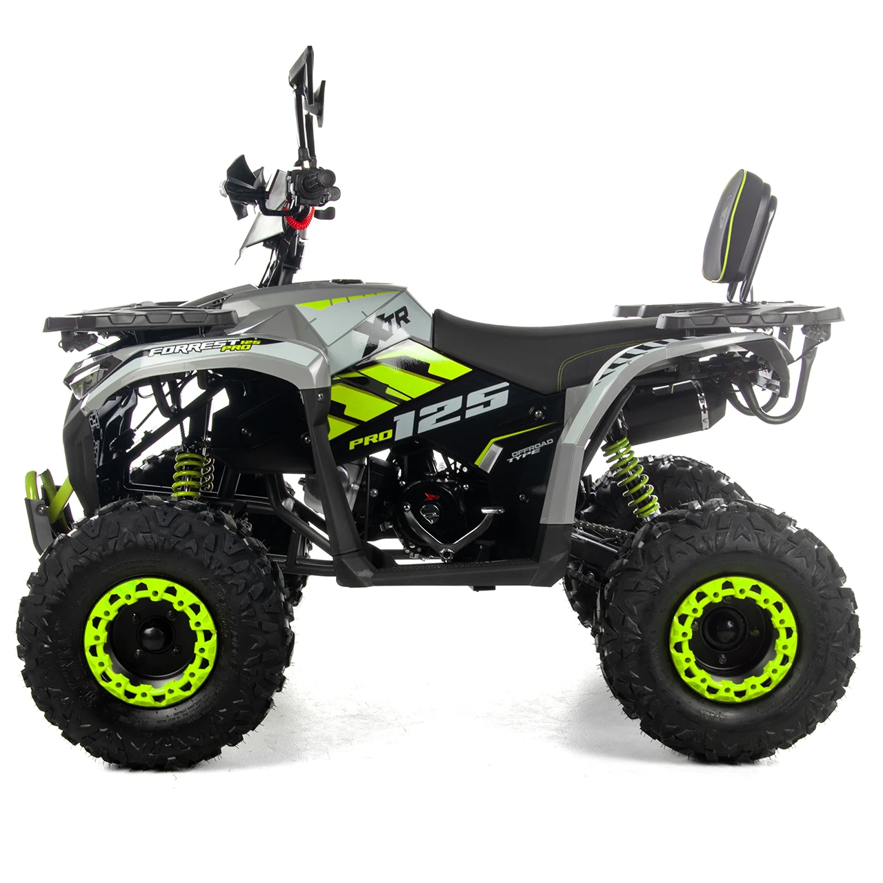 ATV XTR Pro Forest 125cc, 8 inch, Semi-Automat 3+1, Pornire Electrica, Gri-Lime [5]