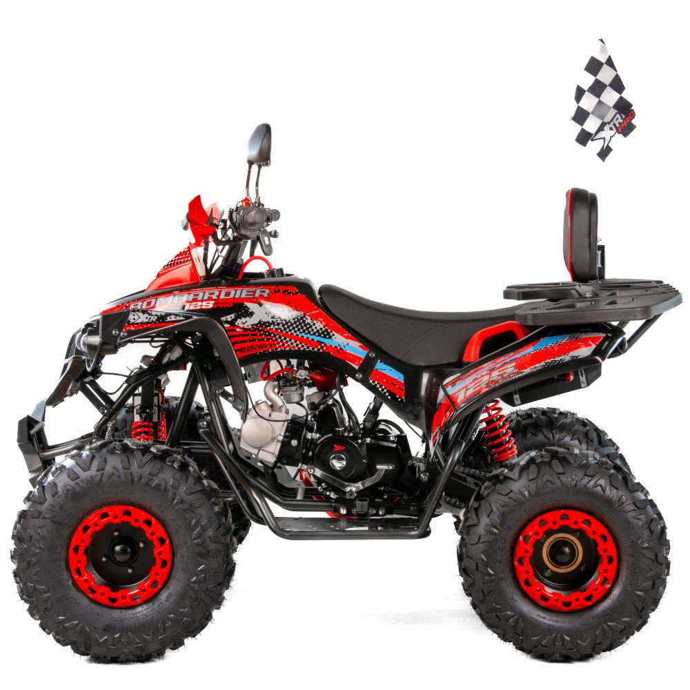 ATV XTR Varia Pro Bombardier 008/8, roti 8 inch, 125 cc, 1+1 viteze, culoare negru/rosu [4]