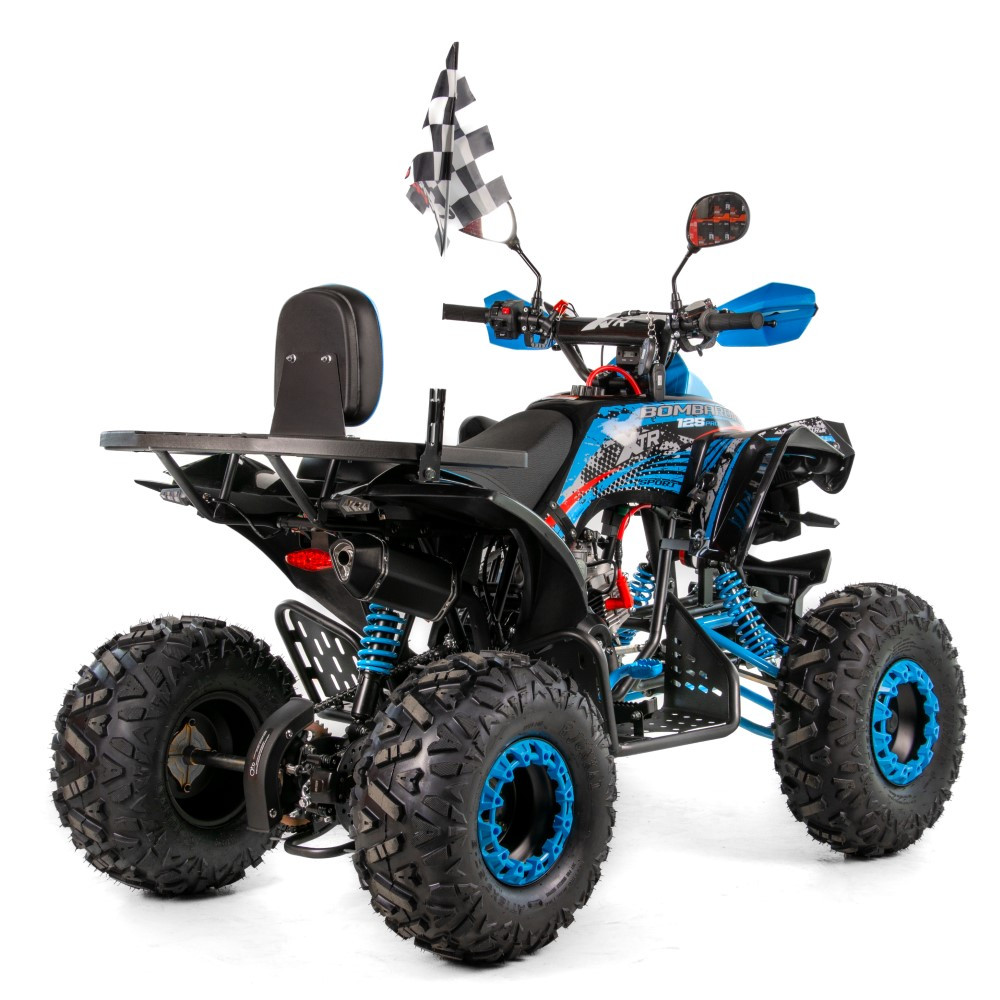 ATV XTR Varia Pro Bombardier 008/8, roti 8 inch, 125 cc, 1+1 viteze, culoare negru/albastru [5]