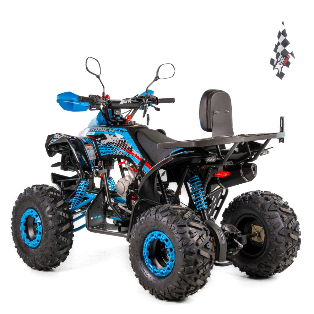 ATV XTR Varia Pro Bombardier 008/8, roti 8 inch, 125 cc, 1+1 viteze, culoare negru/albastru [4]