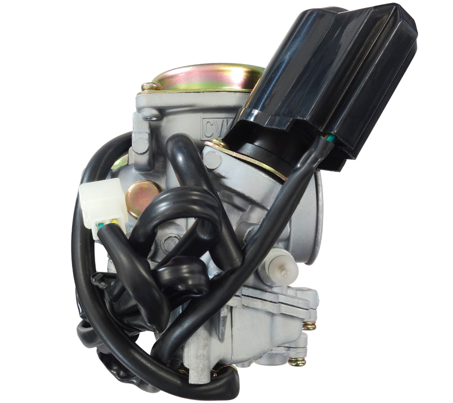 Carburetor Moretti GY6, 50cc 4T, t.18 mm, soc automat, capac metalic [2]