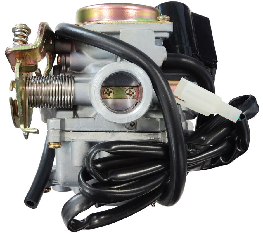 Carburetor Moretti GY6, 50cc 4T, t.18 mm, soc automat, capac metalic [4]