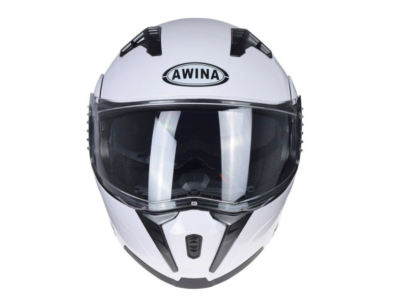 Cască Moto Flip-Up JK906 Alb Lucios, Mărimea XS [3]