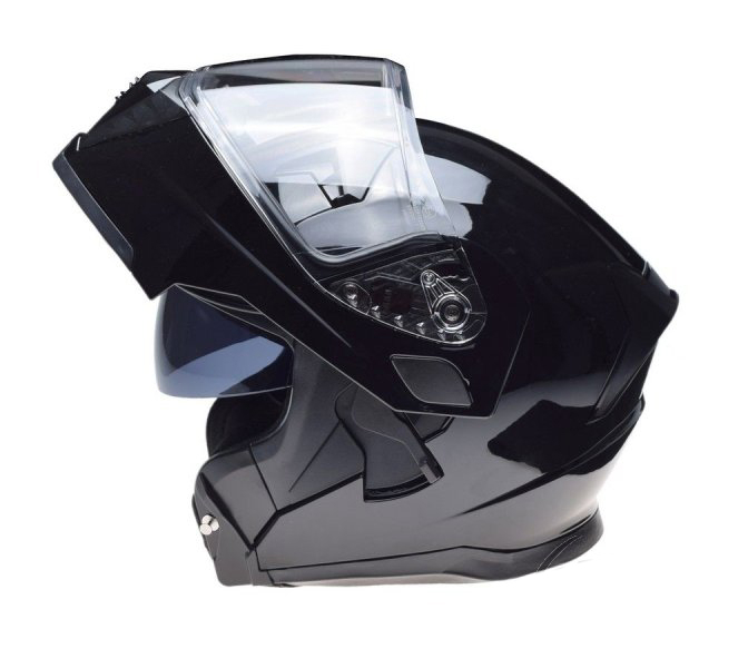 Cască Moto Flip-Up Just1 JK906, Negru Lucios, Mărimea XL [1]