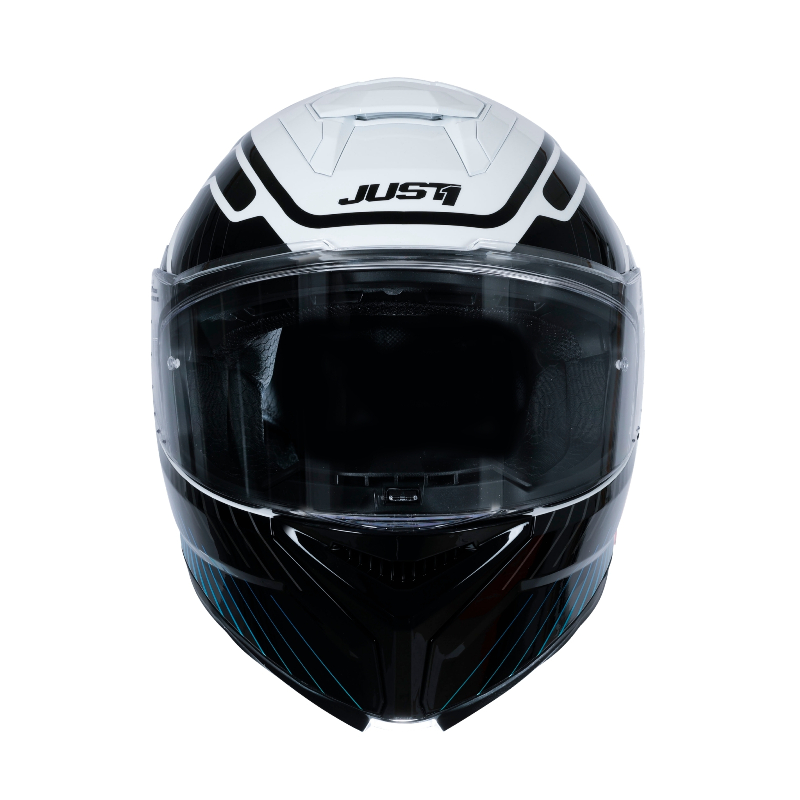 Casca moto integrala JUST1 J-STR TACTICAL,albastru alb lucios,marime L [2]