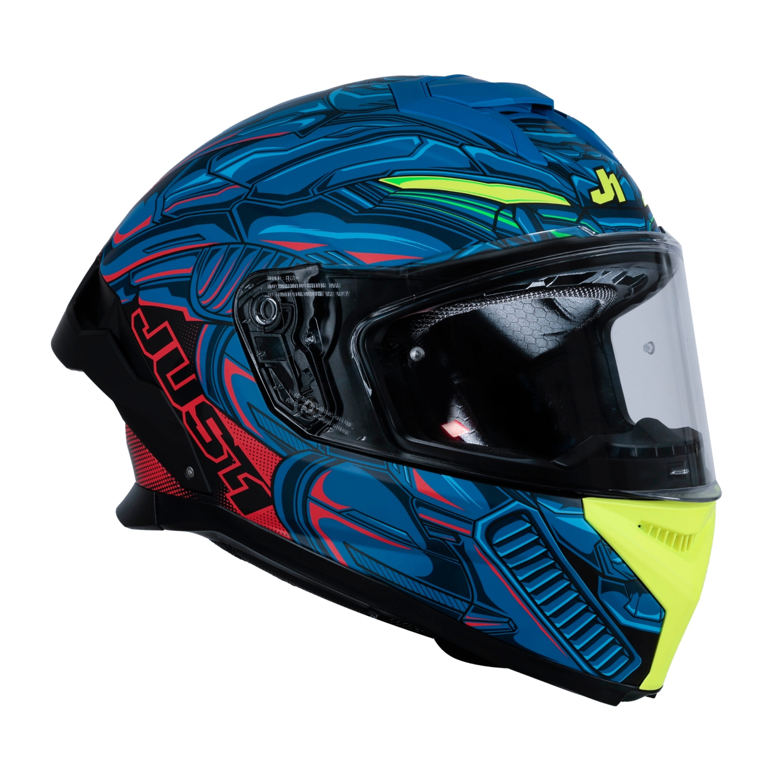 Casca moto integrala,Just1,J-STR Titan,albastru rosu/negru mat,marime XXL [1]