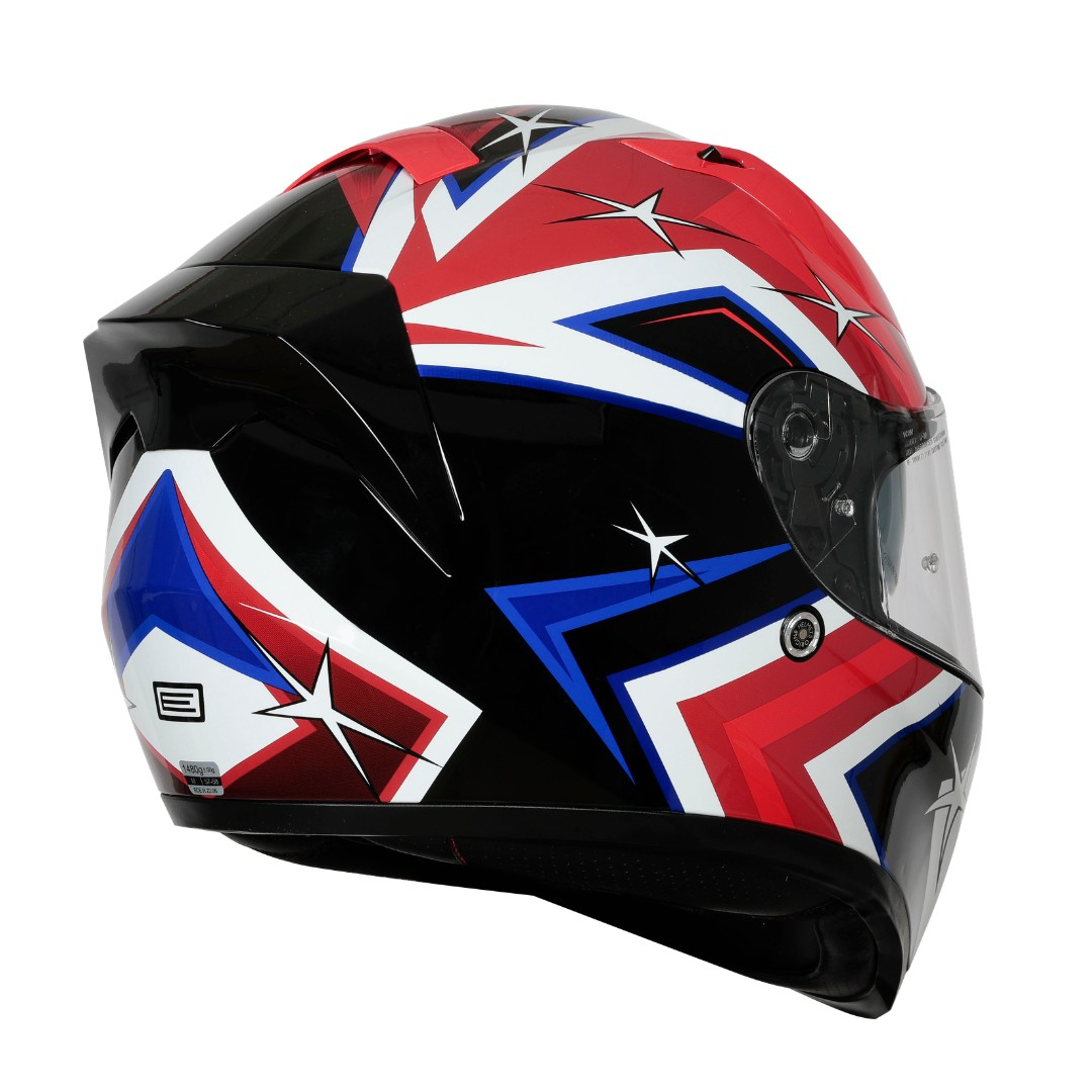 Casca moto integrala cu ochelari, Origine Strada Speddy, culoare negru/rosu lucios, marime M [1]