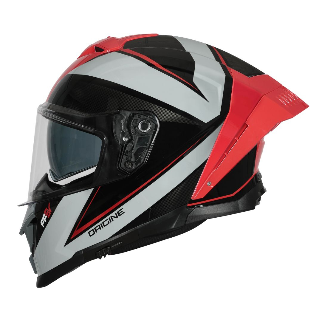 Casca moto integrala, Origine Etna Minimal, culoare rosu/albastru lucios, marime XS [3]