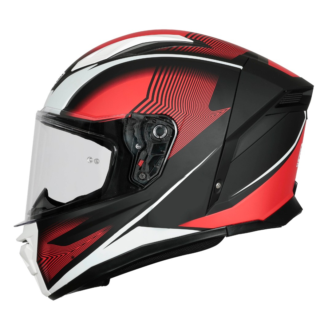 Casca moto integrala, Origine Pista Elementary, culoare rosu/negru mat, marime L [1]